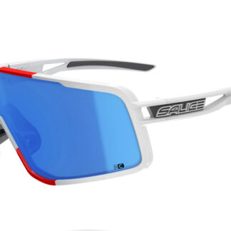 SENIOR VISOR + SPARE LENS WHITE ITA RW BLUE